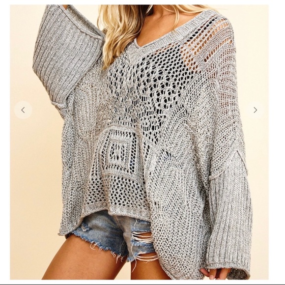 Most Beautiful Lightweight Crochet Sweater - Picture 4 of 6